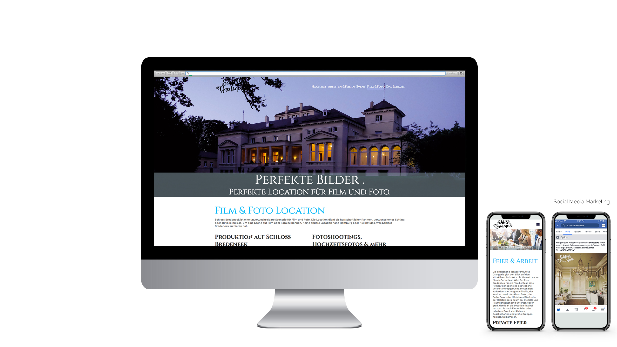 WordPress Website Schloss Bredeneek